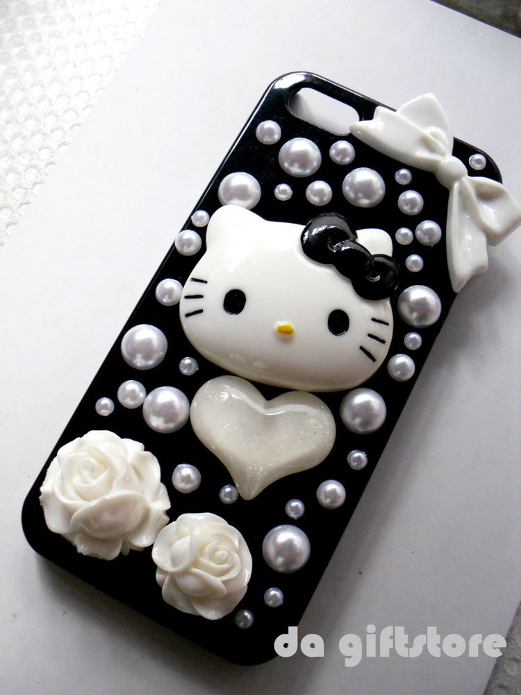 DIY Phone Decorations
 Hello Kitty Pearl Set Decorations Flatback Cabochon Craft
