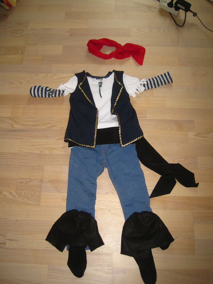 DIY Pirate Costumes For Kids
 DIY No sew Jake and the neverland pirates costume for kids