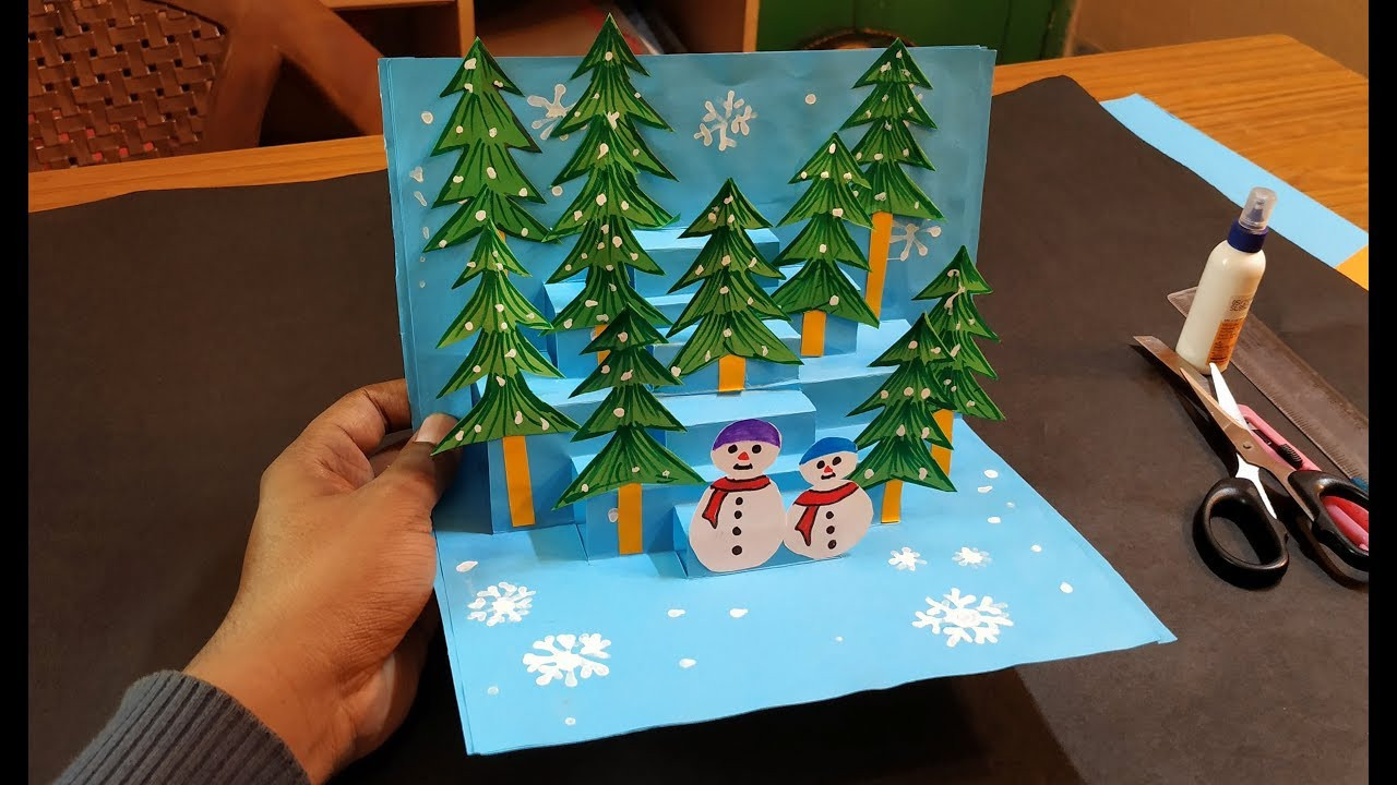 DIY Pop Up Christmas Cards
 3D Christmas Pop Up Card