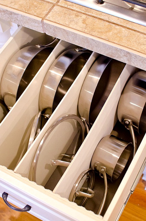 DIY Pot And Pan Organizer
 12 Time Saving Kitchen Organization Ideas A Cultivated Nest