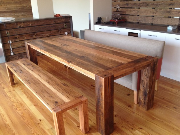 DIY Reclaimed Wood Dining Table
 19 Rustic Reclaimed Wood DIY Projects