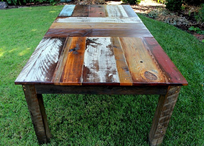 DIY Reclaimed Wood Dining Table
 DIY Kitchen Table Ideas