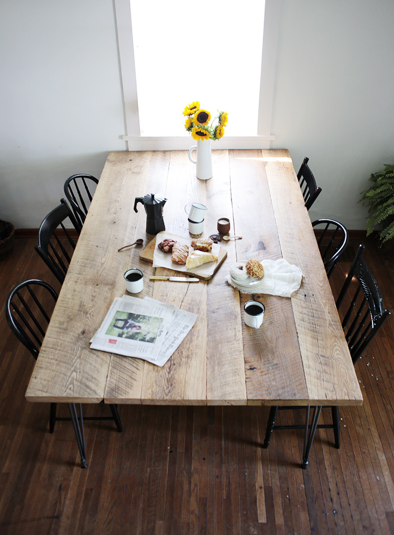 DIY Reclaimed Wood Dining Table
 DIY Reclaimed Wood Table The Merrythought