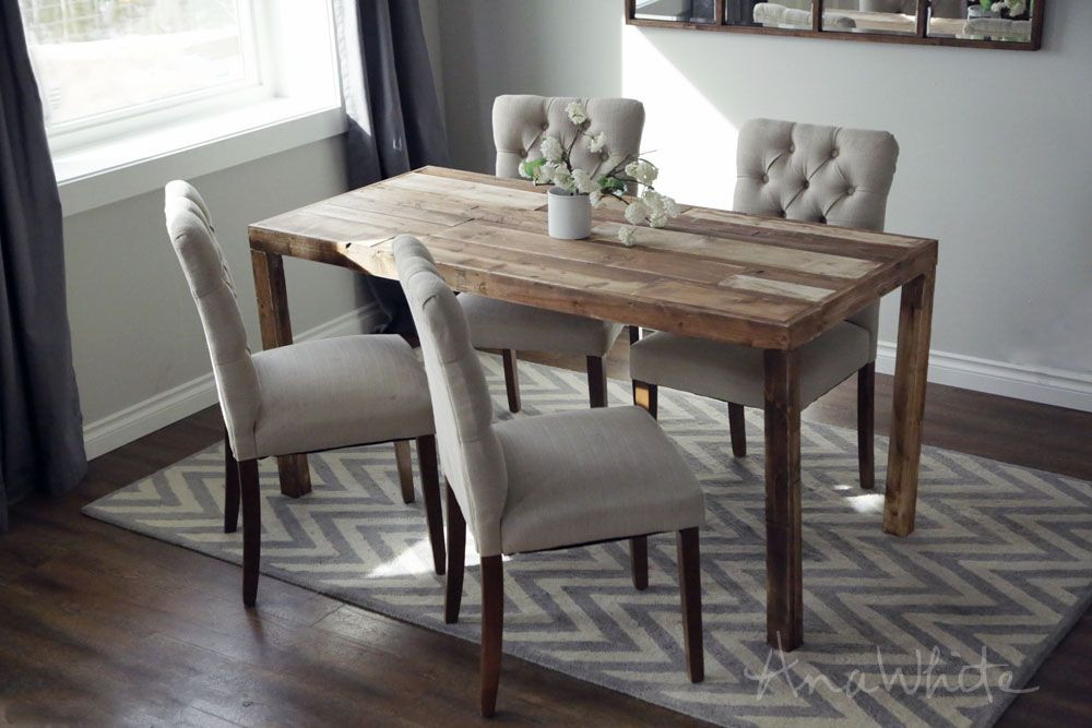 DIY Reclaimed Wood Dining Table
 Emmerson Parsons Table Modern Reclaimed Wood Dining