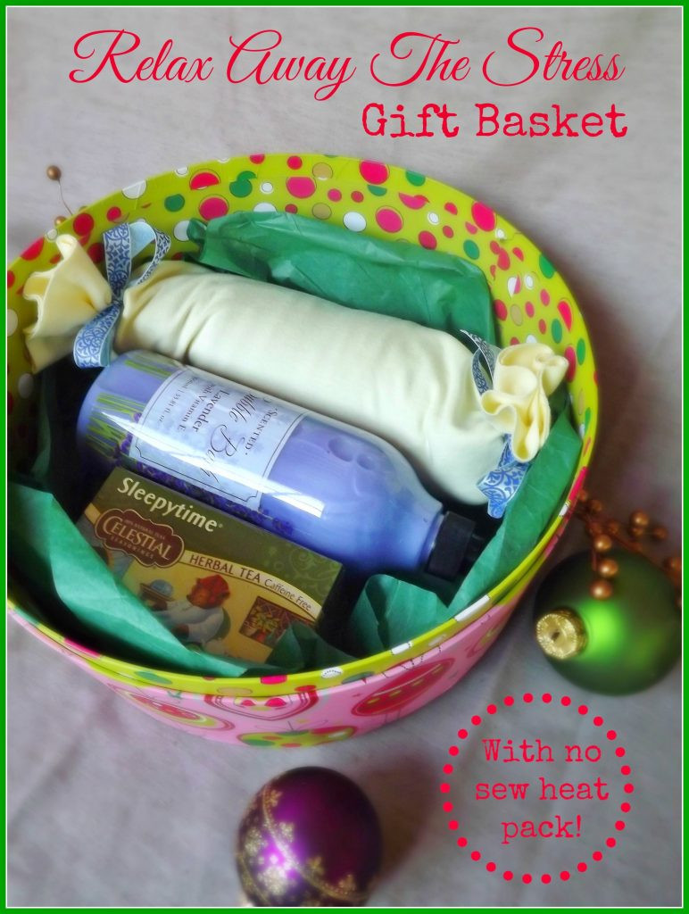 DIY Relaxation Gift Basket
 Relax Away The Stress Gift Basket Teacher Handmade Gift Idea
