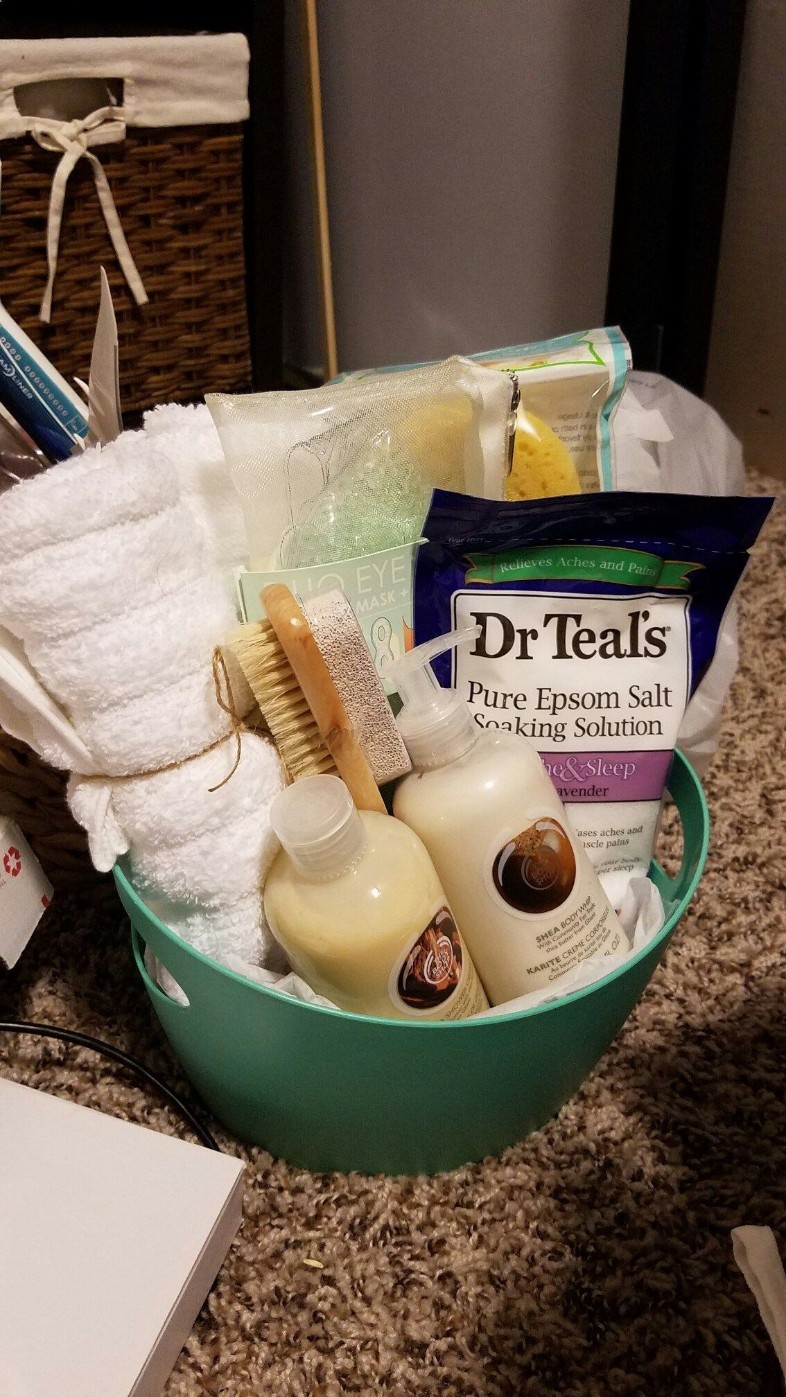 DIY Relaxation Gift Basket
 Spa Relaxation Gift Basket Silent auction fundraiser for