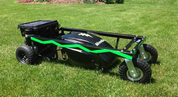 DIY Remote Control Lawn Mower Kit
 finished mowbot