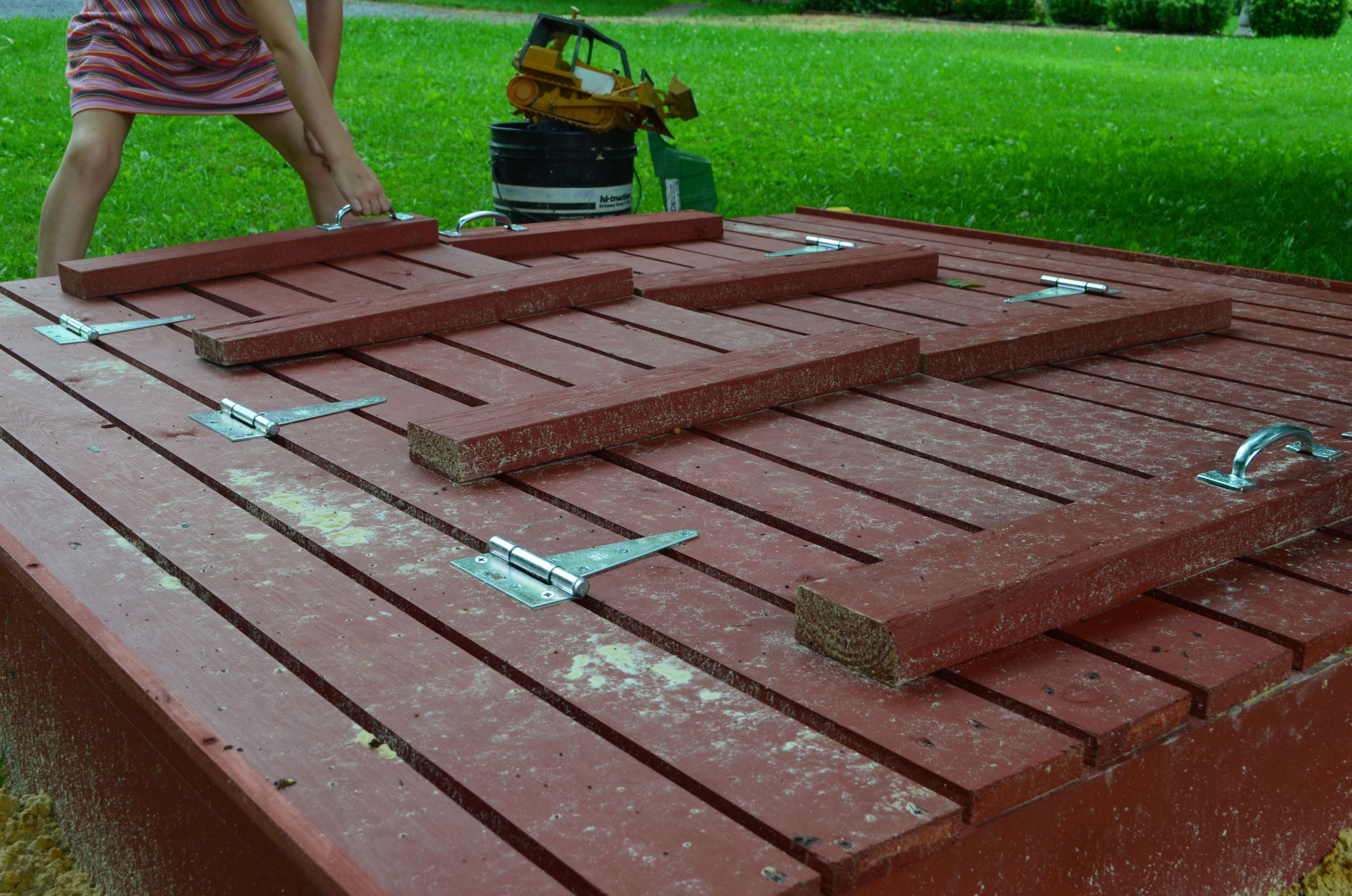 DIY Sandbox With Benches
 End of Summer DIY Sandbox GoPennsValley