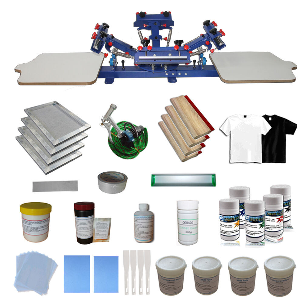 DIY Screen Printing Kit
 4 Color Silk Screen Printing DIY Kit Material Package &2