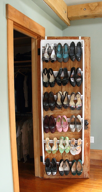 DIY Shoe Rack For Closet
 DIY Crown Molding Closet Shoe Organizer for Heels Blog