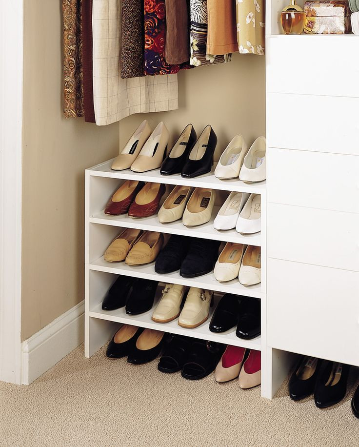 DIY Shoe Rack For Closet
 shoe storage ideas in 2019