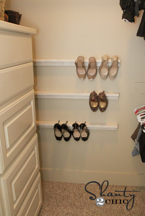 DIY Shoe Rack For Closet
 Closet Organization Shoe Organizers DIY Shanty 2 Chic