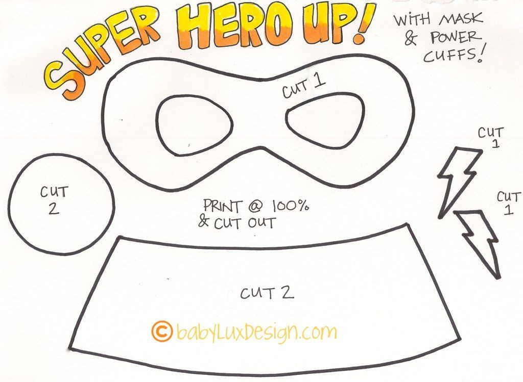DIY Superhero Mask Template
 Superhero mask Kiddo Krafts Pinterest