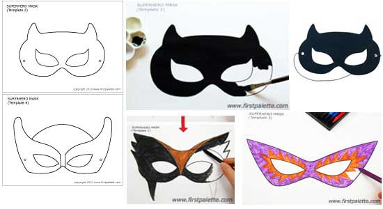 DIY Superhero Mask Template
 18 Great Superhero DIY Projects The Crafted Sparrow