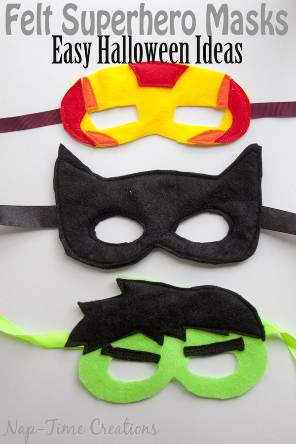 DIY Superhero Mask Template
 Adorable Felt Superhero Masks onecreativemommy