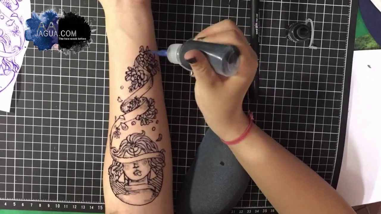 DIY Tattoo Kit
 AA Jagua tattoo Ink temporary tattoo Jagua tattoo kit