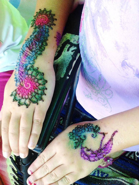 DIY Tattoo Kit
 Henna and Glitter Tattoo Kit with Jewel Embellishments DIY