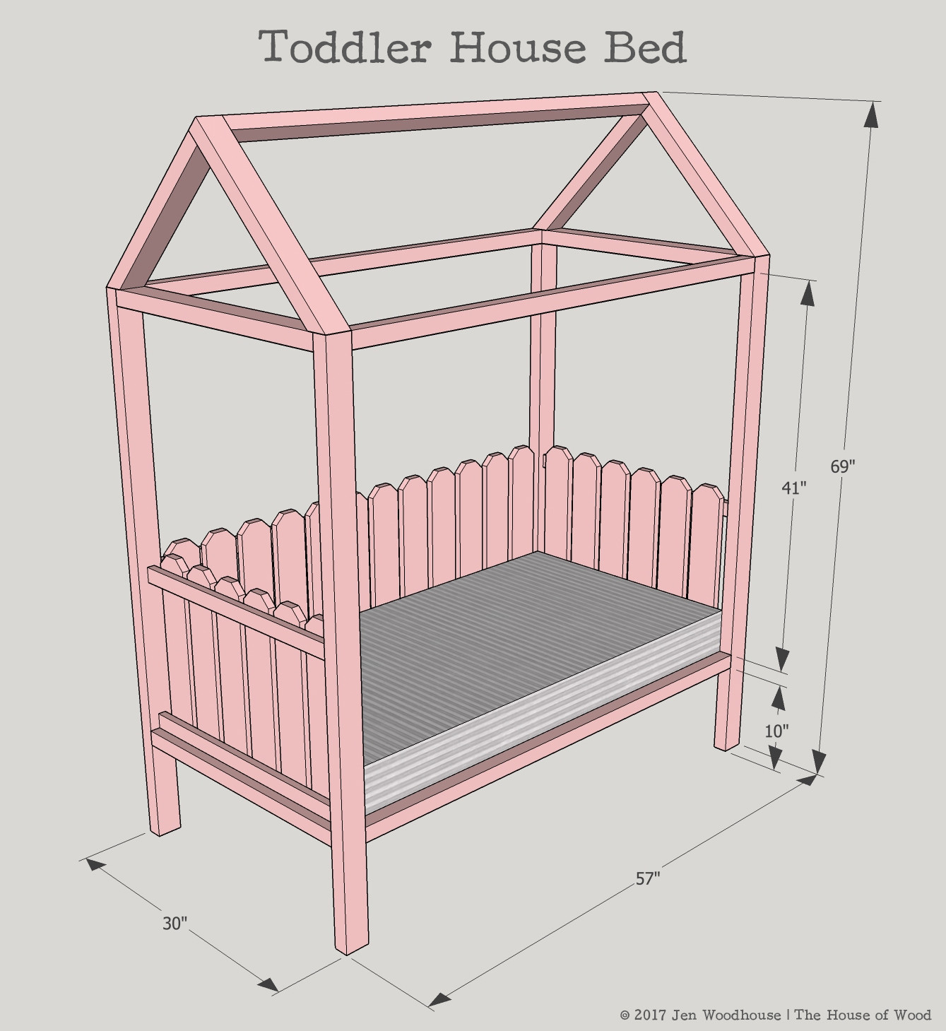 DIY Toddler Bed Plans
 DIY Toddler House Bed