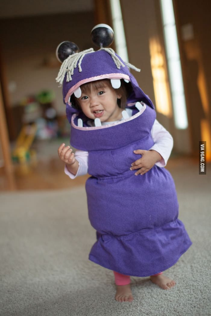 DIY Toddler Monster Costume
 Boo from Monsters Inc My Daughter s Halloween Costume