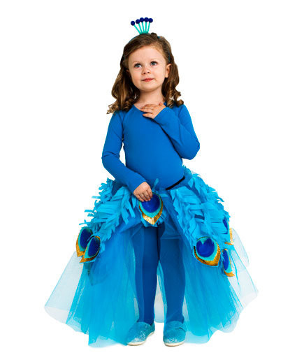 DIY Toddler Peacock Costume
 Turquoise Peacock Costume