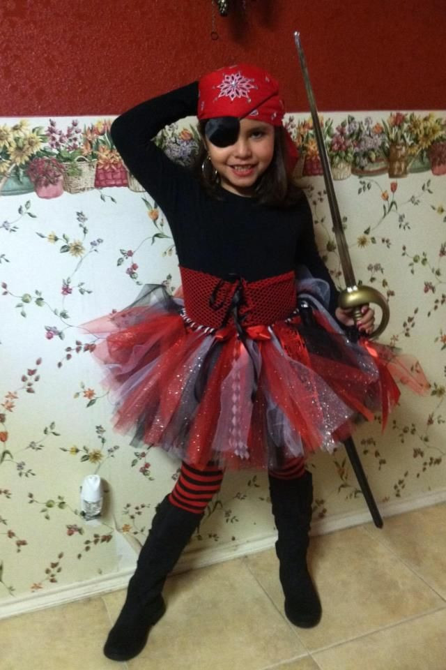 DIY Toddler Pirate Costume
 GIRL PIRATE Pirate TuTu in 2019