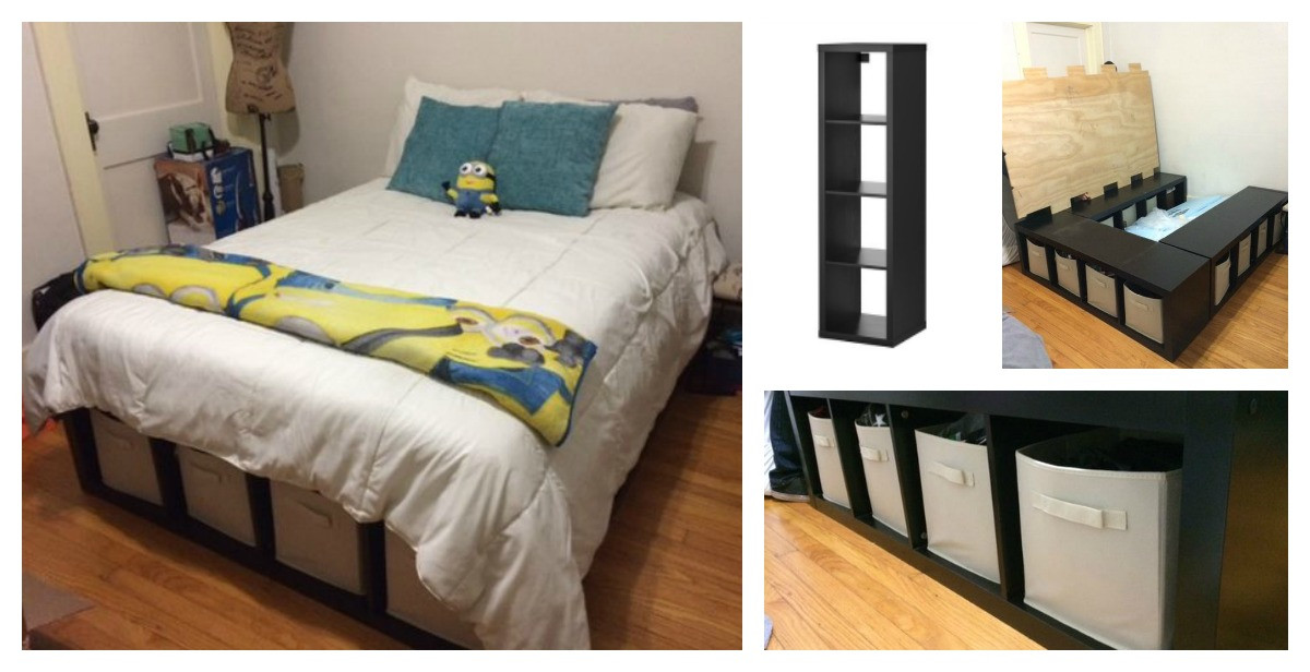 DIY Toddler Platform Bed
 DIY Platform Bed Made From Storage Shelves