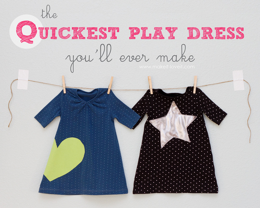 DIY Toddler T Shirt Dress
 The QUICKEST Toddler Play Dress you ll ever make