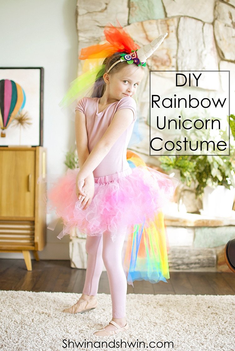 DIY Toddler Unicorn Costume
 DIY Rainbow Unicorn Costume Shwin and Shwin