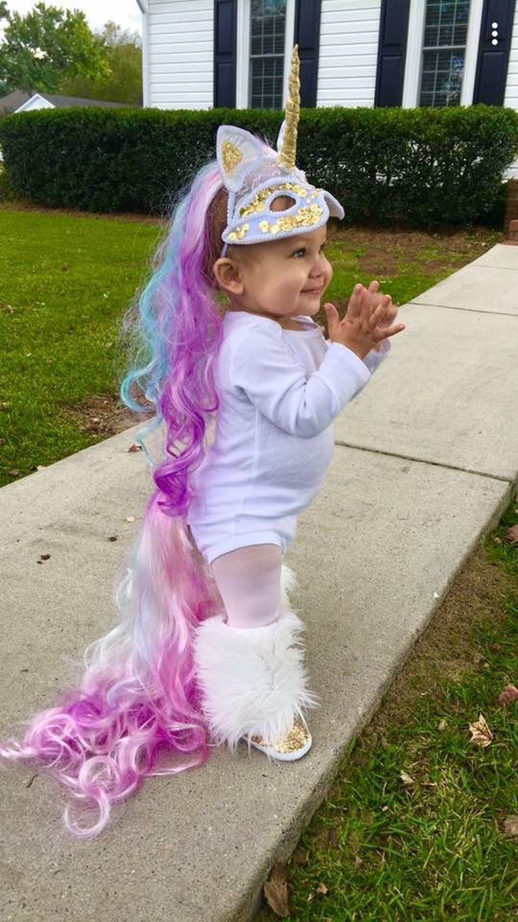 DIY Toddler Unicorn Costume
 Pin by Andasia Feazell on 2018 Halloween costumes