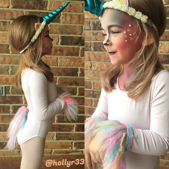 DIY Toddler Unicorn Costume
 Hauntingly Good Halloween Costumes for Kids Couples and More