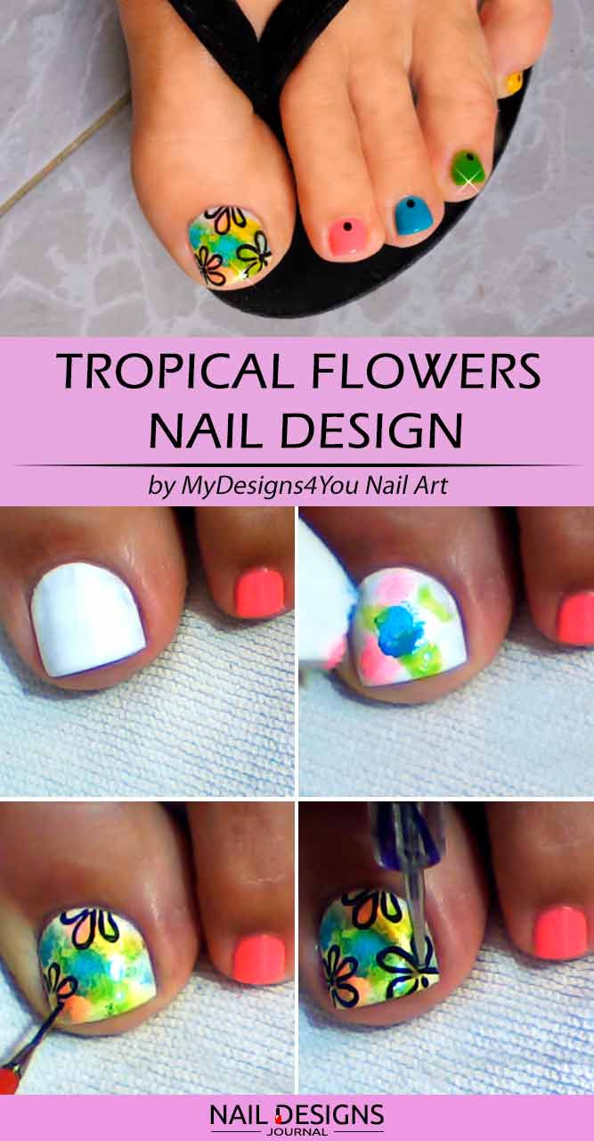 Diy Toe Nail Art
 Simple Diy Toe Nail Designs