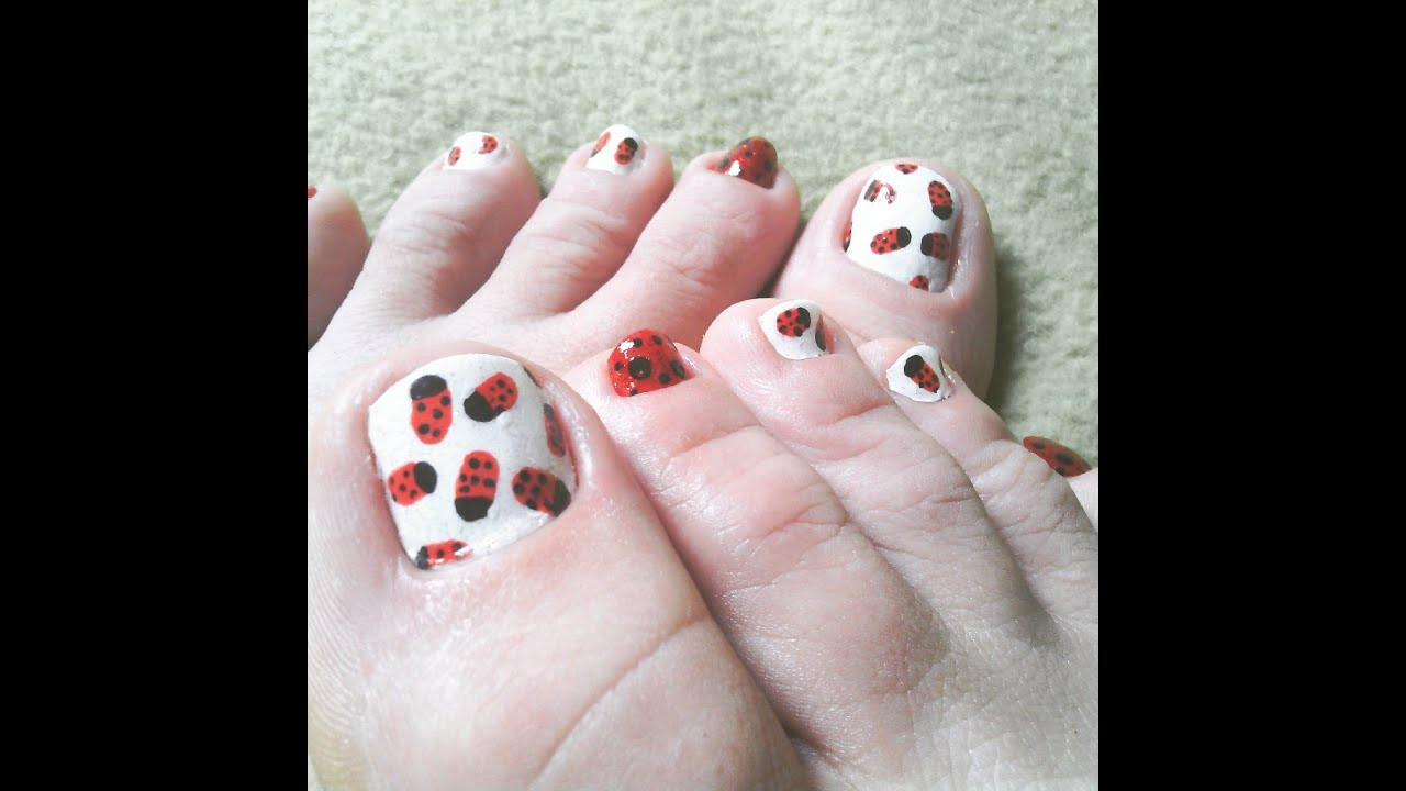 Diy Toe Nail Art
 DIY Ladybug Toe Nail Art