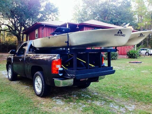 DIY Truck Kayak Rack
 Homemade Kayak Rack truck Pensacola Fishing Forum