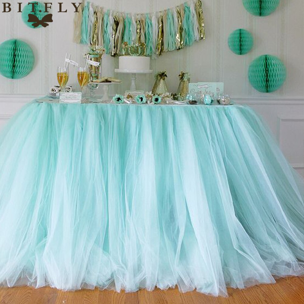 DIY Tutu Skirt For Baby
 5pcs 100 80cm DIY Tulle Tutu Table Skirt Table skirting