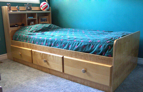 DIY Twin Bed Plans
 Woodworking Project Paper Plan to Build a Mate s Twin Bed