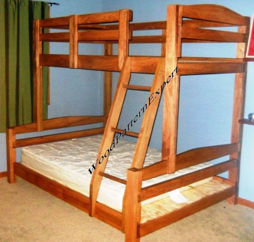 DIY Twin Loft Bed Plans
 BUNK BED Paper Patterns BUILD KING OVER QUEEN OVER FULL