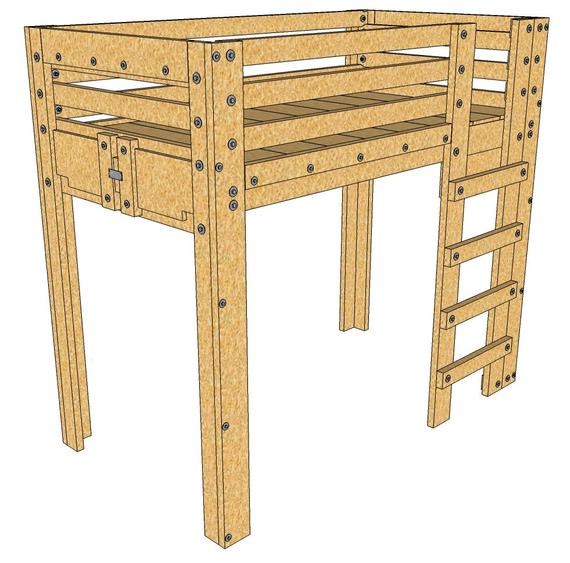 DIY Twin Loft Bed Plans
 Items similar to Twin Loft Bed Plans on Etsy