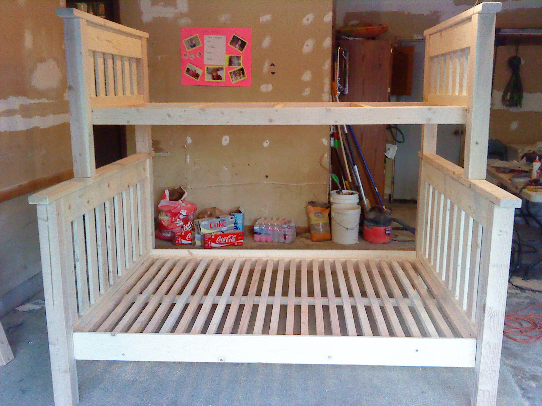 DIY Twin Loft Bed Plans
 Twin Over Full Bunk Bed Plans DIY Blueprint Plans Download