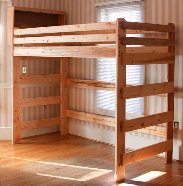 DIY Twin Loft Bed Plans
 Modular Bunk Bed Setup Loft beds