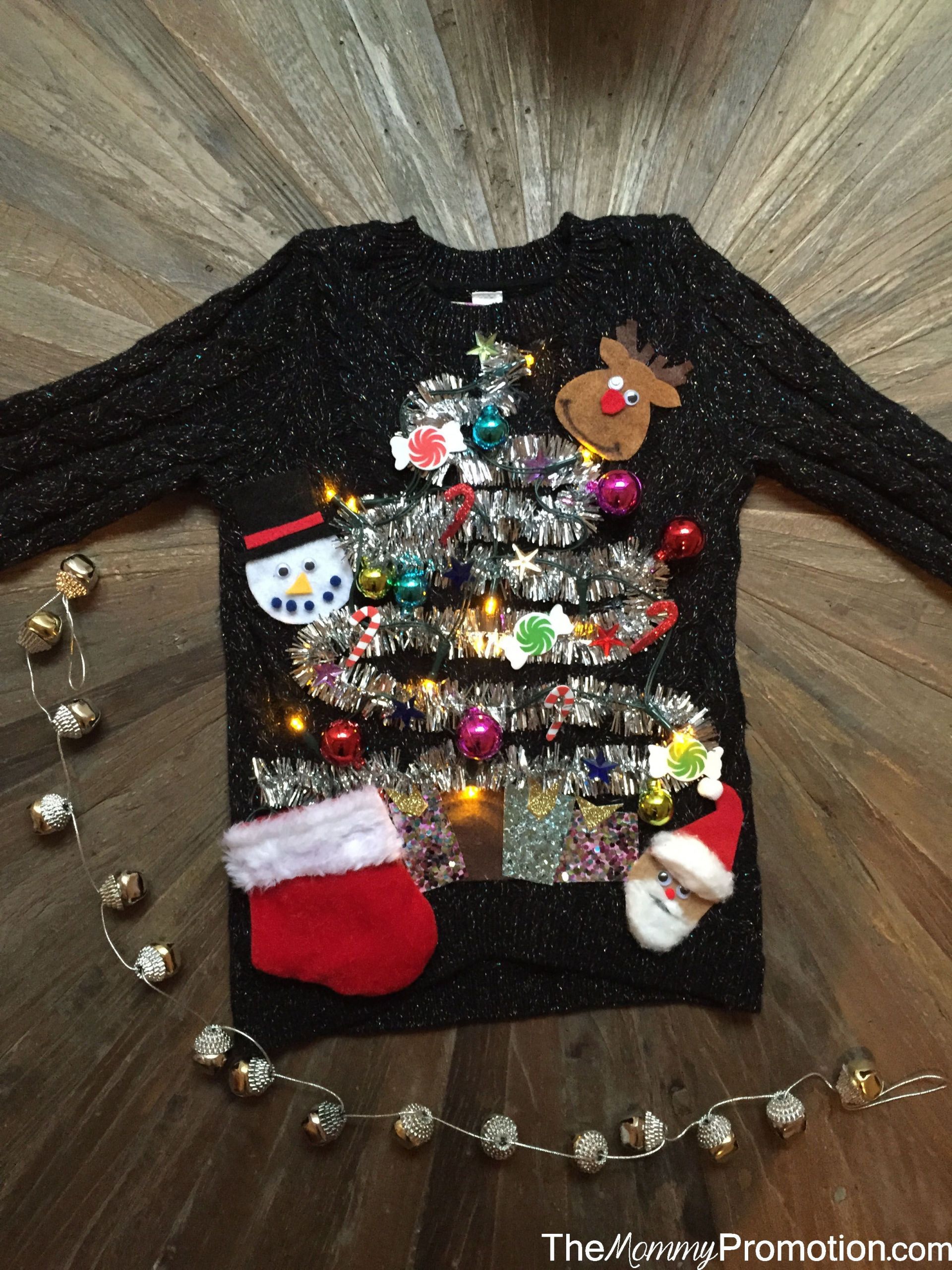 DIY Ugly Christmas Sweater Pinterest
 DIY Ugly Cute Christmas Sweater for Kids