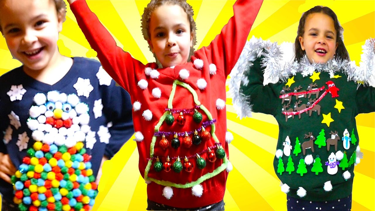 DIY Ugly Sweater For Kids
 DIY UGLY Christmas Jumper For Save The Children Christmas