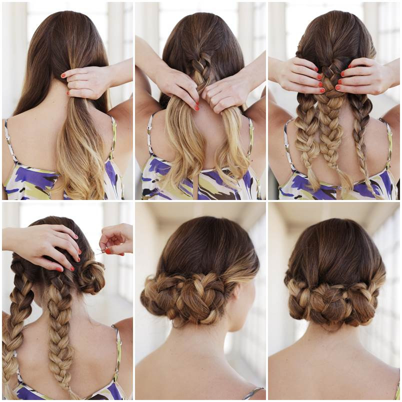 DIY Up Do Hairstyles
 Creative Ideas DIY Easy Braided Updo Hairstyle