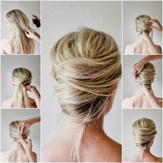 DIY Up Do Hairstyles
 Wonderful DIY Messy French Twist Hairstyle