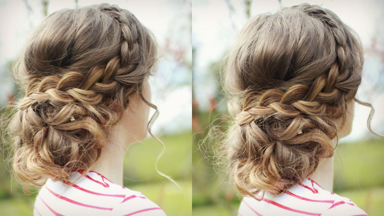DIY Up Do Hairstyles
 DIY Curly Updo with Braids