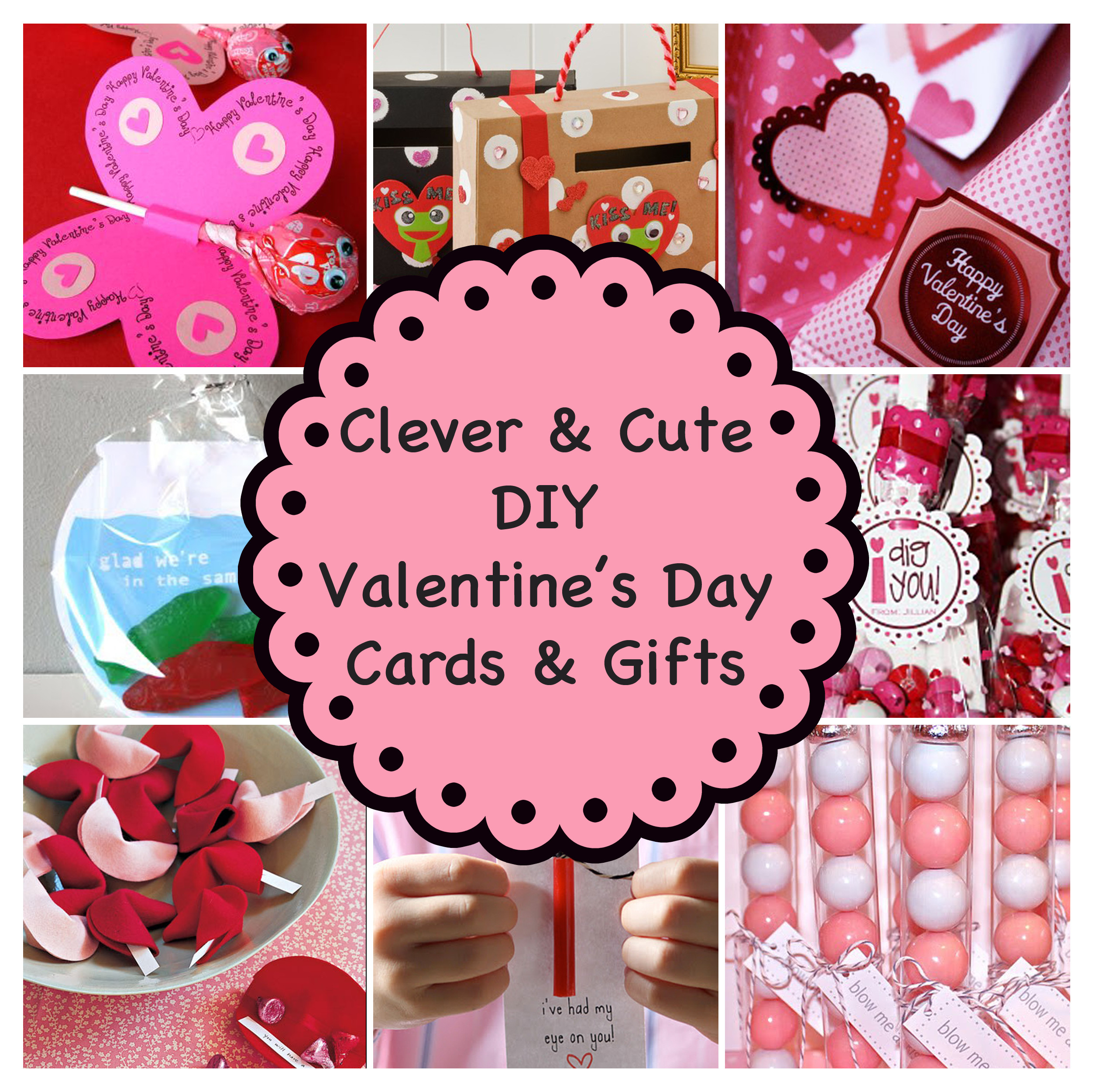 DIY Valentine Gifts For Kids
 Clever and Cute DIY Valentine’s Day Cards & Gifts