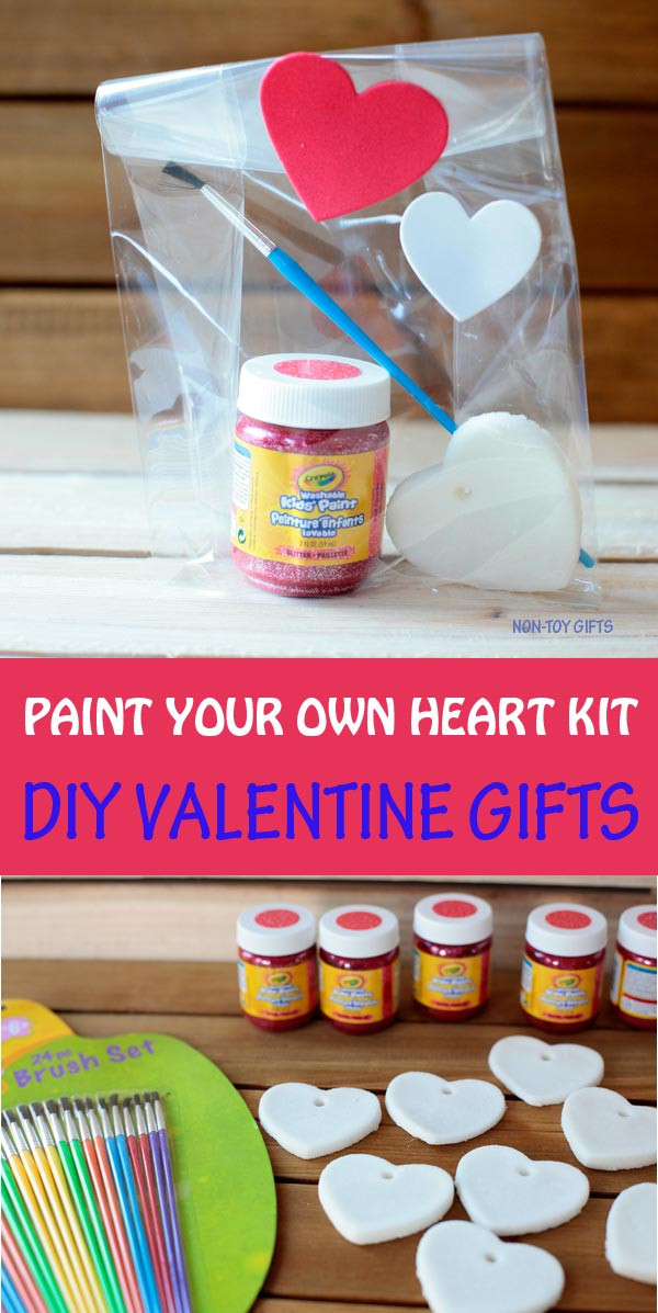DIY Valentine Gifts For Kids
 Paint your own heart DIY Valentine ts for kids