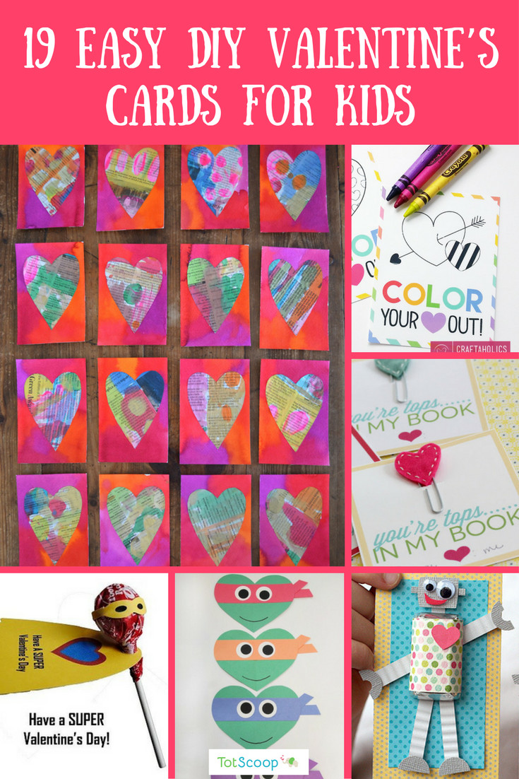 DIY Valentines Cards Kids
 19 Easy DIY Valentine s Cards for Kids TotScoop