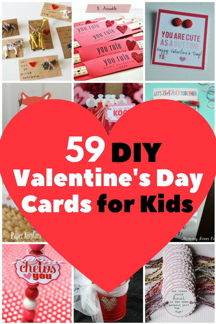 DIY Valentines Cards Kids
 59 Adorable Valentine s Day Cards for Children The