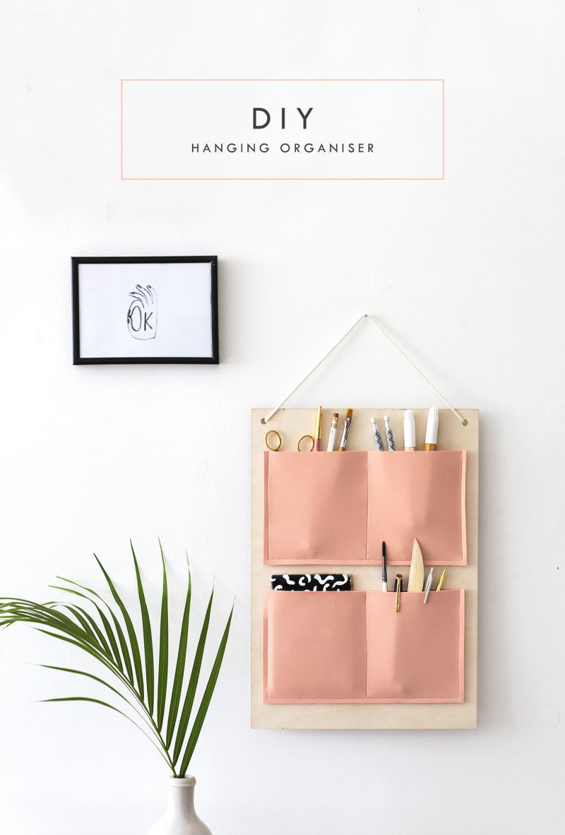 DIY Wall Organizer
 Back To School Problems Cluttered Desks And Tidy Solutions