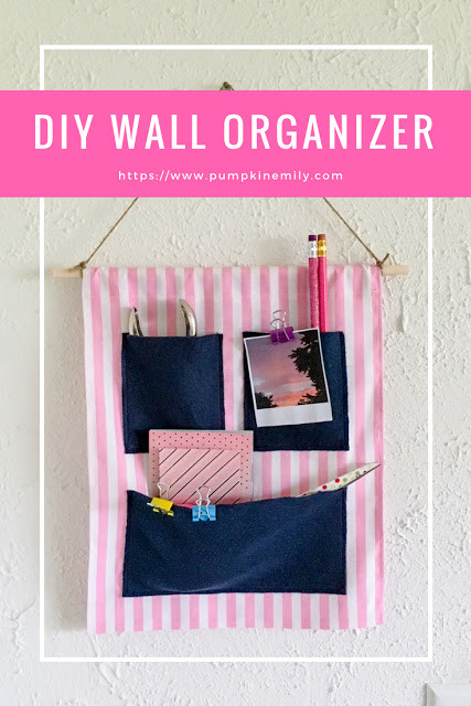 DIY Wall Pocket Organizer
 DIY Fabric Wall Organizer with Pockets